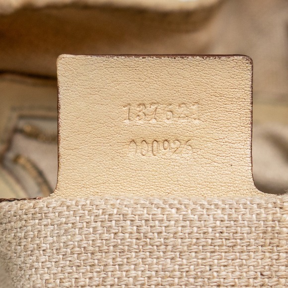 Auth Gucci Pelham Raffia Shoulder Hand Bag Womens Medium Beige Leather Strap - Picture 7 of 15